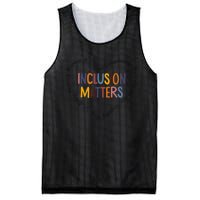 Inclusion Matters Special Education Autism Awareness Teacher Mesh Reversible Basketball Jersey Tank