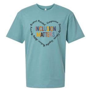 Inclusion Matters Special Education Autism Awareness Teacher Sueded Cloud Jersey T-Shirt