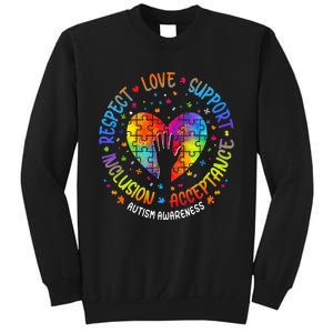 Inclusion Matters Support Autism Awareness Tall Sweatshirt