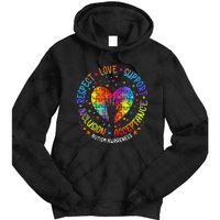 Inclusion Matters Support Autism Awareness Tie Dye Hoodie