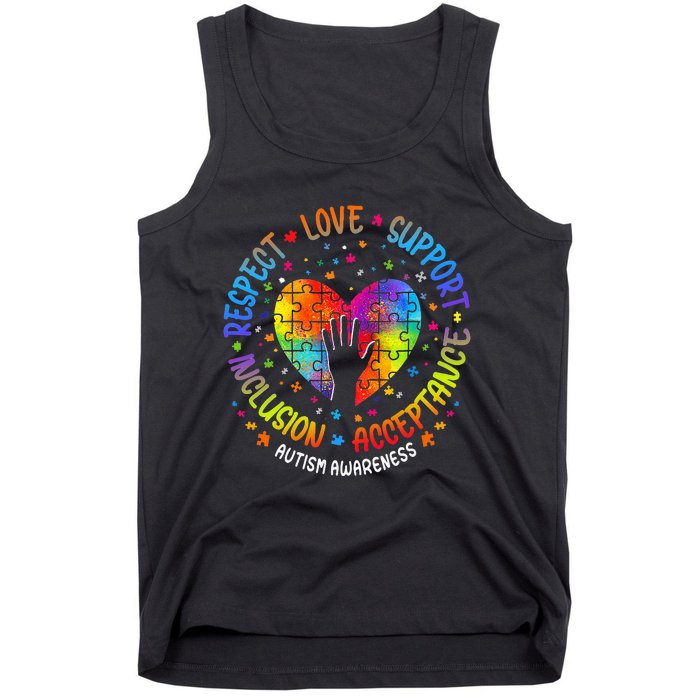 Inclusion Matters Support Autism Awareness Tank Top