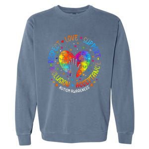 Inclusion Matters Support Autism Awareness Garment-Dyed Sweatshirt