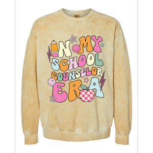 In My School Counselor Era Back To School Teacher Life Colorblast Crewneck Sweatshirt