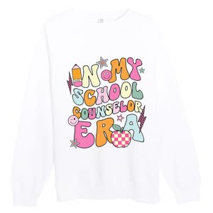 In My School Counselor Era Back To School Teacher Life Premium Crewneck Sweatshirt