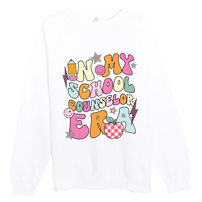 In My School Counselor Era Back To School Teacher Life Premium Crewneck Sweatshirt