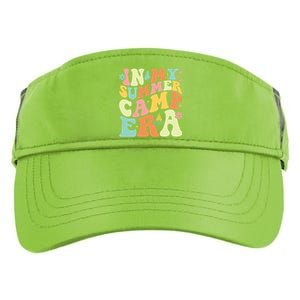 In My Summer Camp Era Retro Groovy Camper Summer Break Meaningful Gift Adult Drive Performance Visor