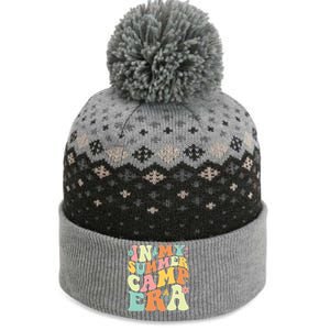 In My Summer Camp Era Retro Groovy Camper Summer Break Meaningful Gift The Baniff Cuffed Pom Beanie