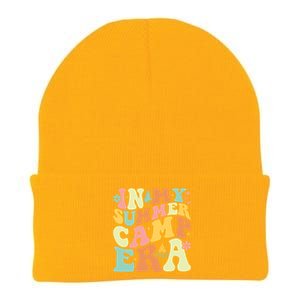 In My Summer Camp Era Retro Groovy Camper Summer Break Meaningful Gift Knit Cap Winter Beanie