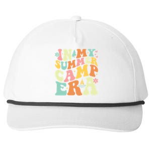 In My Summer Camp Era Retro Groovy Camper Summer Break Meaningful Gift Snapback Five-Panel Rope Hat