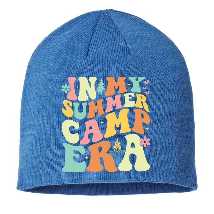 In My Summer Camp Era Retro Groovy Camper Summer Break Meaningful Gift Sustainable Beanie