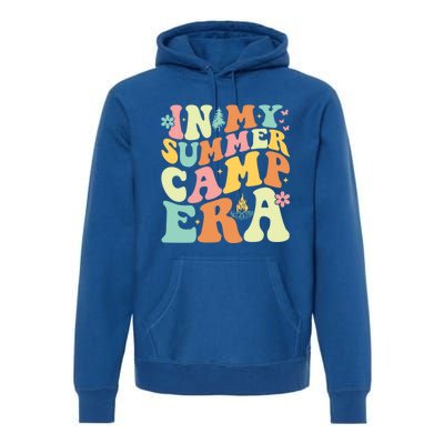 In My Summer Camp Era Retro Groovy Camper Summer Break Meaningful Gift Premium Hoodie