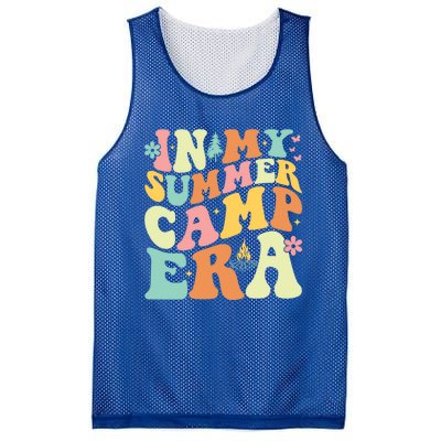 In My Summer Camp Era Retro Groovy Camper Summer Break Meaningful Gift Mesh Reversible Basketball Jersey Tank