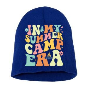 In My Summer Camp Era Retro Groovy Camper Summer Break Meaningful Gift Short Acrylic Beanie