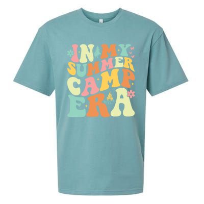 In My Summer Camp Era Retro Groovy Camper Summer Break Meaningful Gift Sueded Cloud Jersey T-Shirt