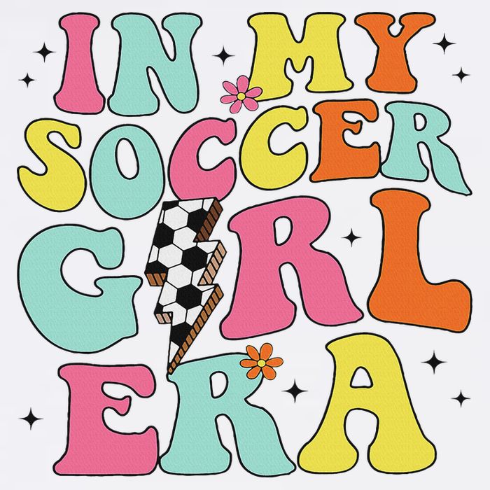 In My Soccer Girl Era Retro Groovy Soccer Girl Bucket Hat