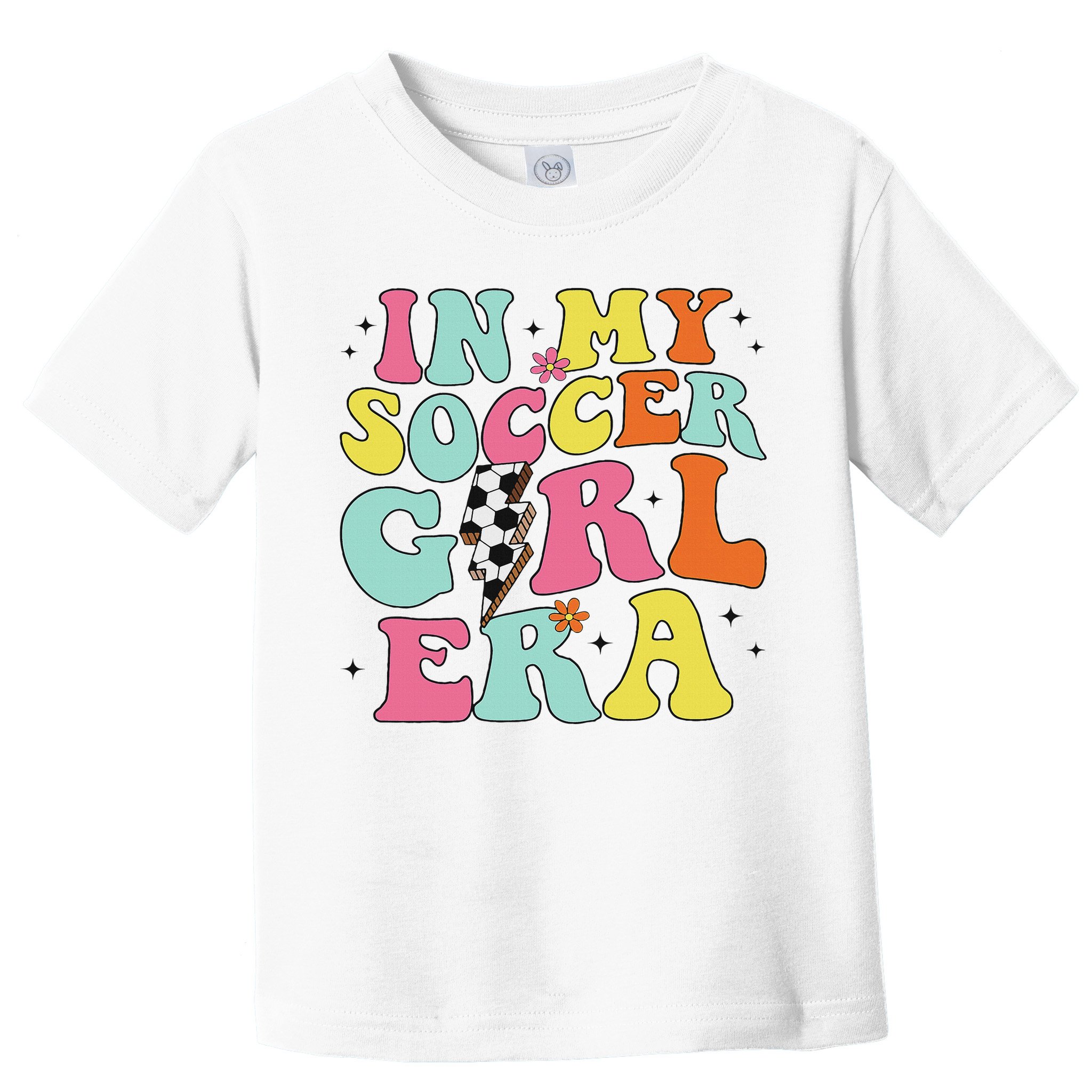 In My Soccer Girl Era Retro Groovy Soccer Girl Toddler T-Shirt