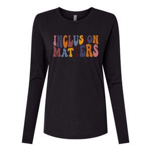 Inclusion Matters Special Education Mindfulness Autism Tee Womens Cotton Relaxed Long Sleeve T-Shirt