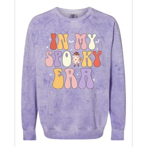 In My Spooky Era Ghost Funny Spooky Season Vibes Halloween Cute Gift Colorblast Crewneck Sweatshirt