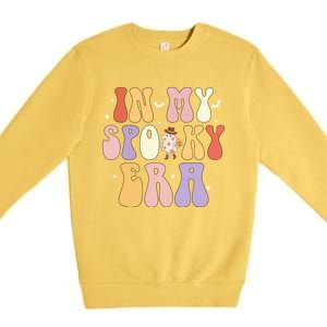 In My Spooky Era Ghost Funny Spooky Season Vibes Halloween Cute Gift Premium Crewneck Sweatshirt