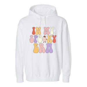 In My Spooky Era Ghost Funny Spooky Season Vibes Halloween Cute Gift Garment-Dyed Fleece Hoodie