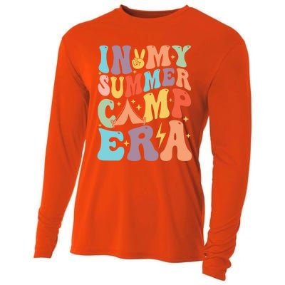 In My Summer Camp Era Retro Groovy Summer Break Gift Cooling Performance Long Sleeve Crew