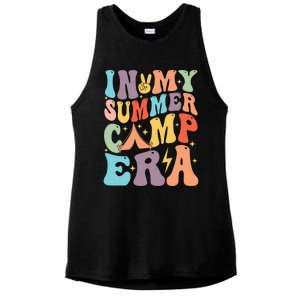 In My Summer Camp Era Retro Groovy Summer Break Gift Ladies PosiCharge Tri-Blend Wicking Tank