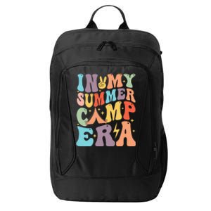 In My Summer Camp Era Retro Groovy Summer Break Gift City Backpack