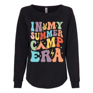 In My Summer Camp Era Retro Groovy Summer Break Gift Womens California Wash Sweatshirt