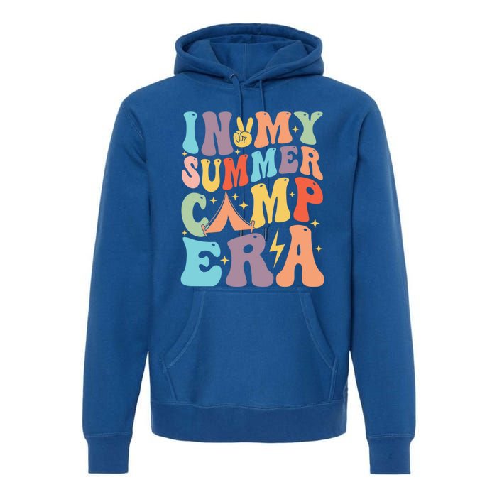 In My Summer Camp Era Retro Groovy Summer Break Gift Premium Hoodie