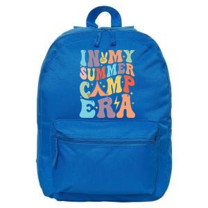 In My Summer Camp Era Retro Groovy Summer Break Gift 16 in Basic Backpack