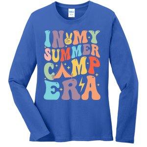 In My Summer Camp Era Retro Groovy Summer Break Gift Ladies Long Sleeve Shirt