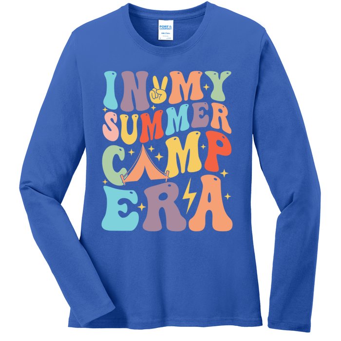 In My Summer Camp Era Retro Groovy Summer Break Gift Ladies Long Sleeve Shirt