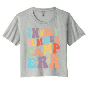 In My Summer Camp Era Retro Groovy Summer Break Gift Women's Crop Top Tee