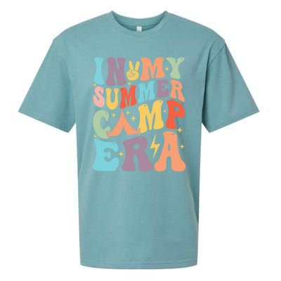 In My Summer Camp Era Retro Groovy Summer Break Gift Sueded Cloud Jersey T-Shirt