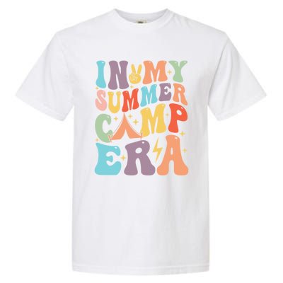 In My Summer Camp Era Retro Groovy Summer Break Gift Garment-Dyed Heavyweight T-Shirt