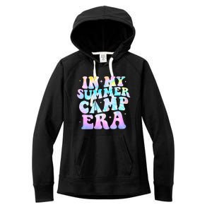 In My Summer Camp Era Tie Dye Summer Vacation Camping Lovers Gift Women's Fleece Hoodie