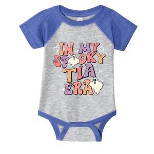 In My Spooky Tia Era Halloween Groovy Witchy Spooky Auntie Meaningful Gift Infant Baby Jersey Bodysuit