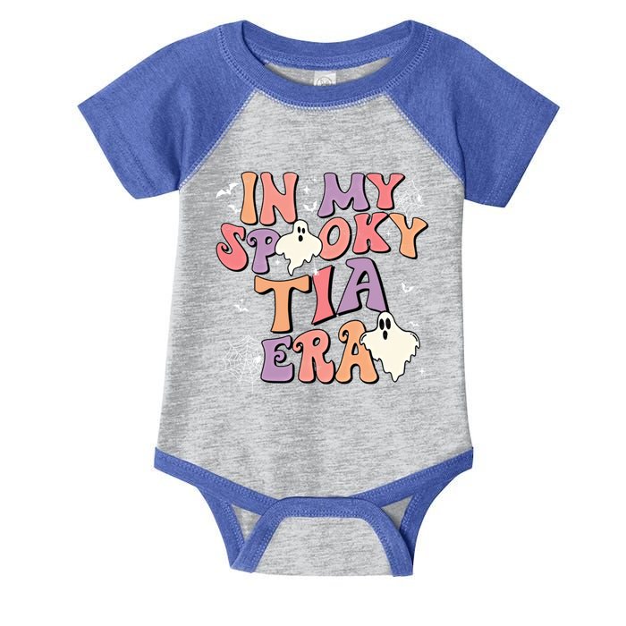 In My Spooky Tia Era Halloween Groovy Witchy Spooky Auntie Meaningful Gift Infant Baby Jersey Bodysuit