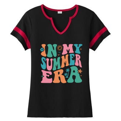 In My Summer Era Funny Summer Gift Ladies Halftime Notch Neck Tee