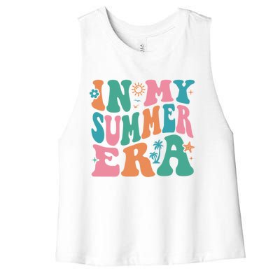 In My Summer Era Funny Summer Gift Women's Racerback Cropped Tank