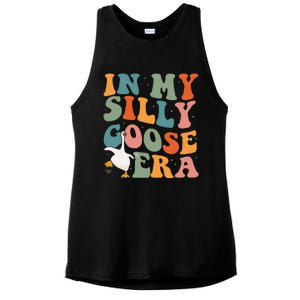 In My Silly Goose Era Funny Retro Silly Goose Ladies PosiCharge Tri-Blend Wicking Tank