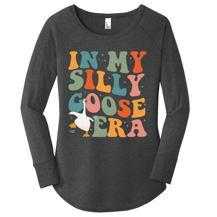 In My Silly Goose Era Funny Retro Silly Goose Women's Perfect Tri Tunic Long Sleeve Shirt