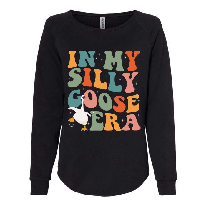 In My Silly Goose Era Funny Retro Silly Goose Womens California Wash Sweatshirt