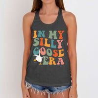 In My Silly Goose Era Funny Retro Silly Goose Women's Knotted Racerback Tank