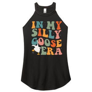 In My Silly Goose Era Funny Retro Silly Goose Women's Perfect Tri Rocker Tank