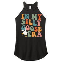 In My Silly Goose Era Funny Retro Silly Goose Women's Perfect Tri Rocker Tank