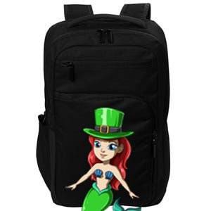 Irish Mermaid St Patrick's Day Mermaid Lucky Mermaid Themed Gift Impact Tech Backpack