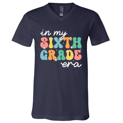 In My Sixth Grade Era 6th Grade Girl Teacher Back To School V-Neck T-Shirt