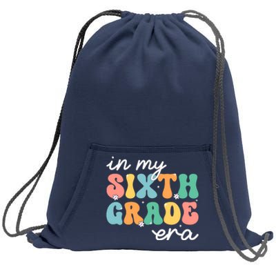 In My Sixth Grade Era 6th Grade Girl Teacher Back To School Sweatshirt Cinch Pack Bag