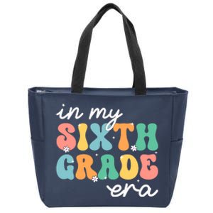 In My Sixth Grade Era 6th Grade Girl Teacher Back To School Zip Tote Bag